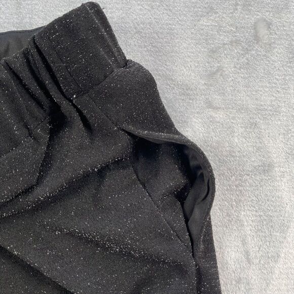 Liz Claiborne Pants Womens 2X Black Metallic Shimmer Cocktail Party Crepe - Picture 6 of 16